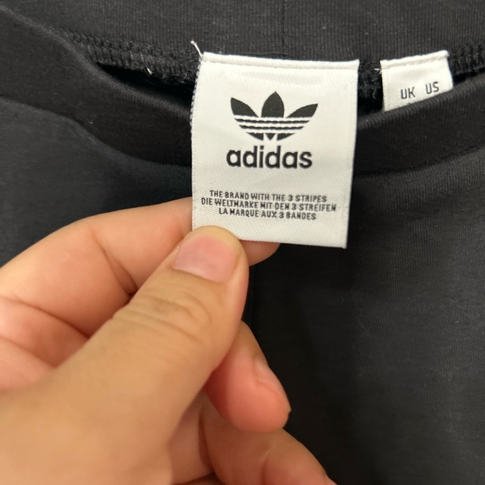 Adidas Originals Trefoil 3-Stripe Leggings Black White XS NWT - Picture 5 of 10
